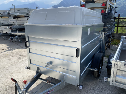 Cresci Fourgon PT6F Anhänger mit Bremsen – Tragkraft 750 kg